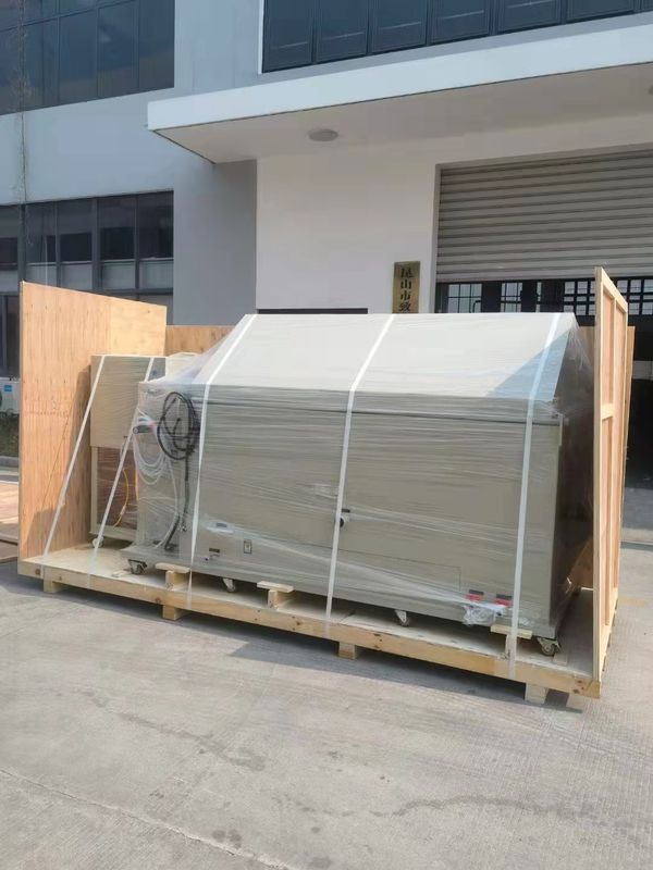 Lab PVC-materiaal Milieutestapparatuur voor zoutsproeitest 600L zoutsproeikamer